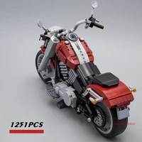 fit 10269 42107 new technical fat motorcycle motorbike racing city car toys boy ducatis panigale v4 r building blocks bricks kid