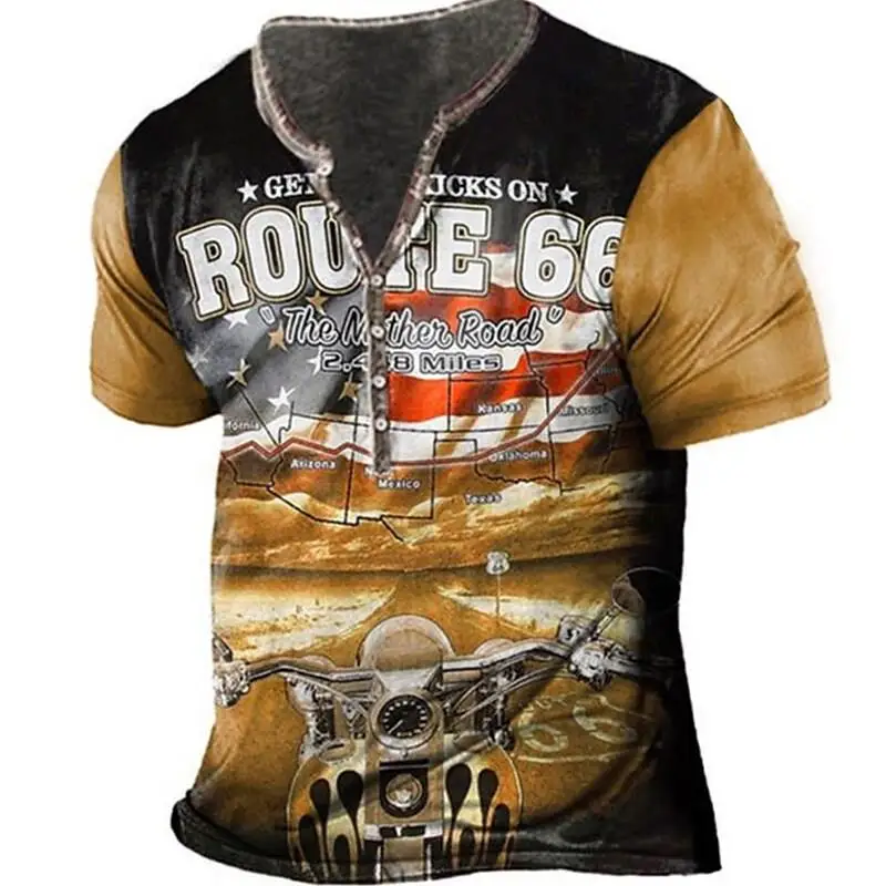 

Vintage Imitation Cotton Motorcycle T Shirt 3d Men's Short Sleeve Motor T Shirt Oversized Tops Tee Shirt Homme Punk Streetwear