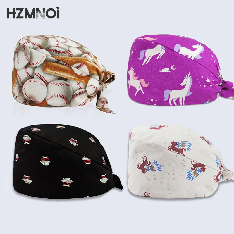 

Унисекс скрабы шапки регулируемые хлопчатобумажные бюстгальтеры зуб шапки с рисунком Высокое качество регулируемый впитывает пот абсорбе...