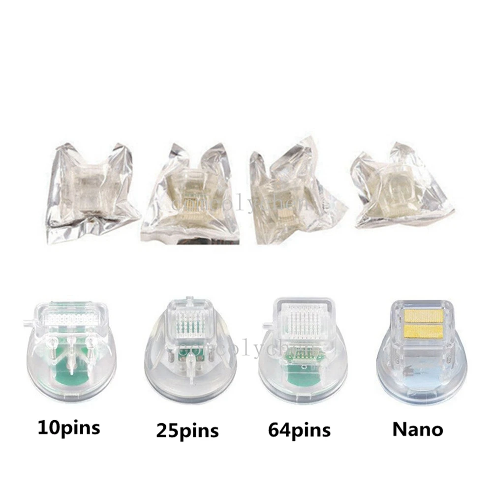 

Disposable Microneedle RF Needle Tattoo Beauty Fraction RF Microneedle 10 pins 25 Needle 64 Needle Nano