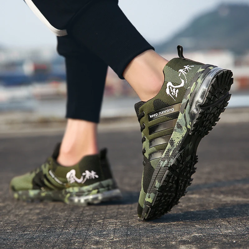 New Camouflage Sneakers For Men Air Running Shoes WomenLightweight Sports Shoes Men Comfortable Breathable Marathon Sneakers Men