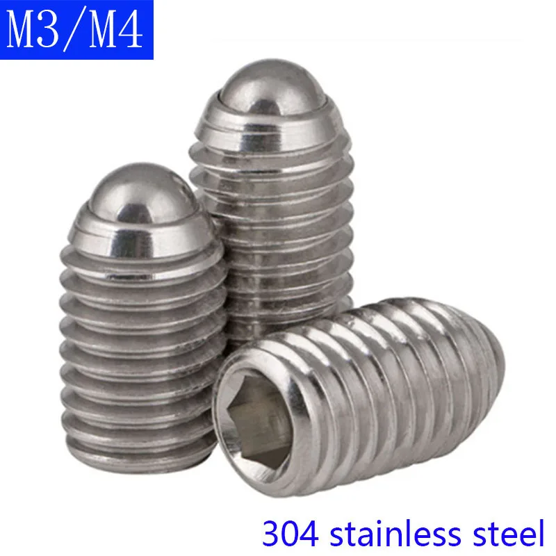 

M3 M4 A2 304 stainless steel Grub Screws Spring Ball Point Socket Set Grub Screws