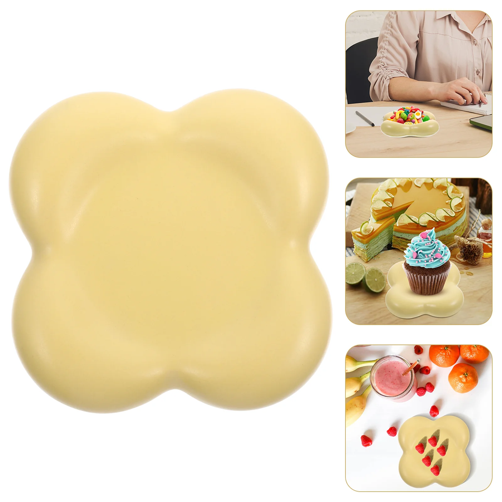 

Dish Ceramic Plates Plate Serving Dessert Dinner Porcelain Round Tray Coasters Sauce Candy Side Fruit Platters Appetizer Saucer