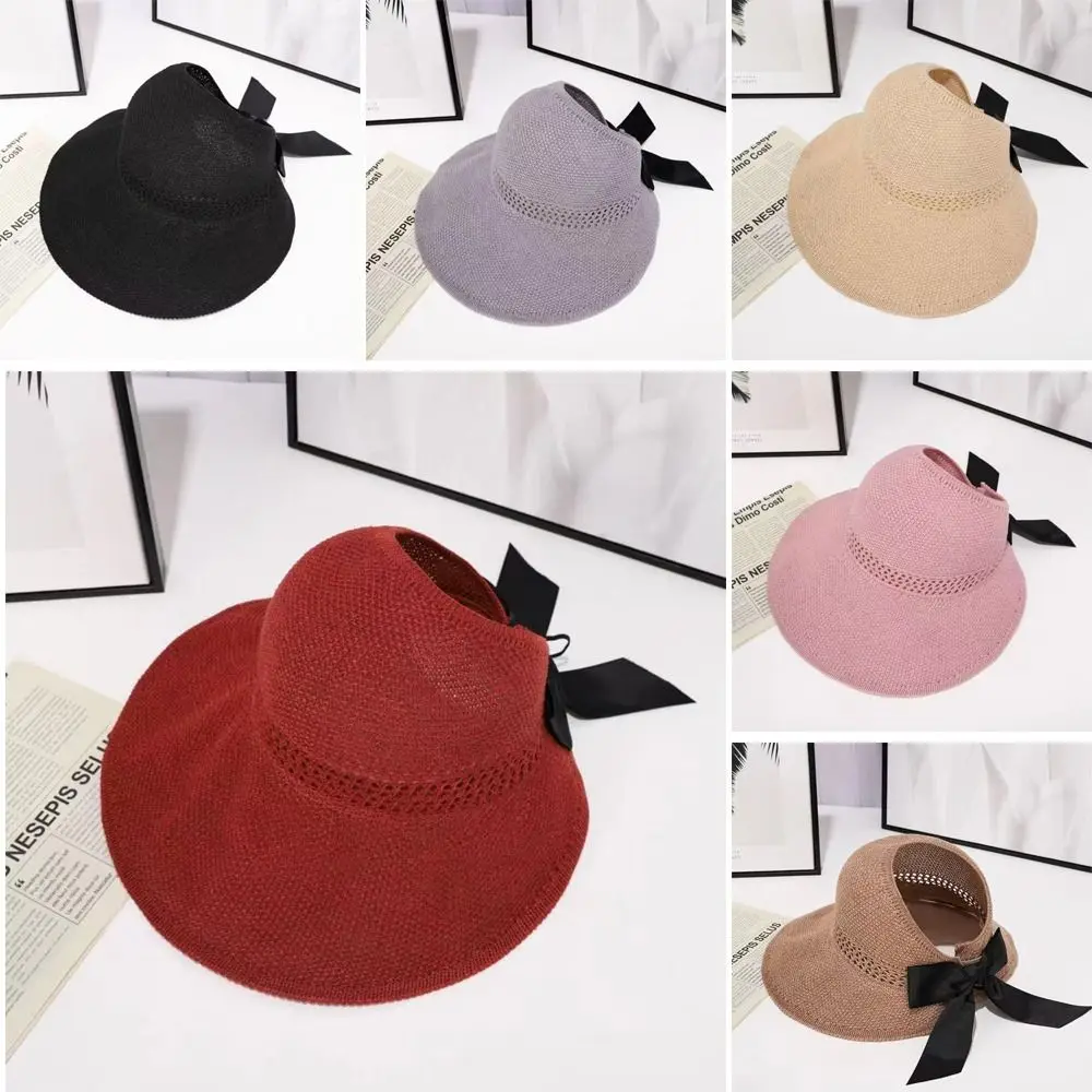 

Summer Supply Wide Brim UV Protection Crochet Scallop Cap Sun Hats Beach Cap Women's Hat Caps