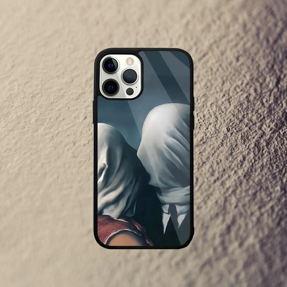 R-Rene Magritte художественный чехол для телефона iPhone 15 14 13 12 11 Plus Pro Max Mini Magsafe Магнитная