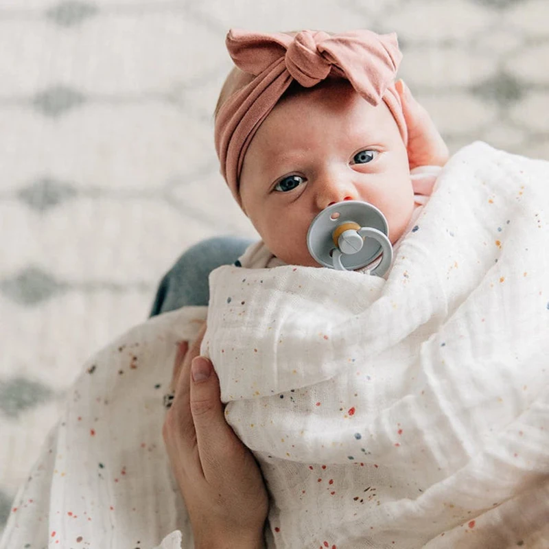 

NEW Speckles Baby Blanket Newborn Swaddle Wrap Infant Bedding Cotton Recieving Blankets Muslin Babies Accessories