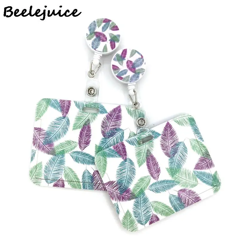 

Purple Pink Blue Feathers Leaves Lanyard for Keys Phone Cool Neck Strap Lanyard for Camera Whistle ID Badge Cute webbings ribbon