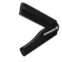 1pcs foldable comb plastic portable pocket small comb detangling hair beard comb hair straightener comb for hair care