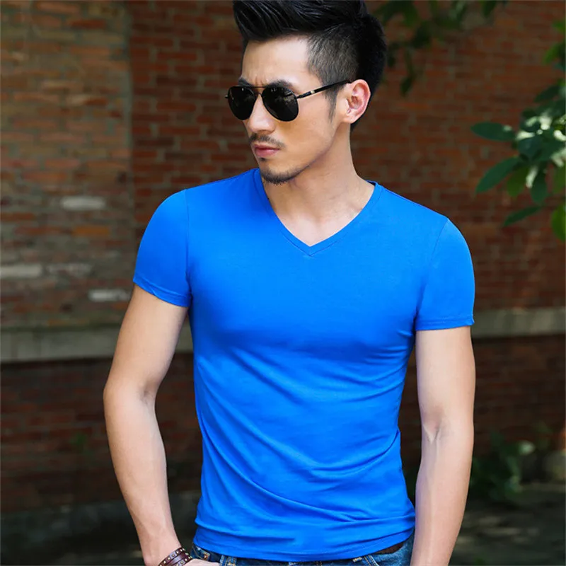 

2194-R-мужская футболка с коротким рукавом, модная летняя одежда с принтом, облегающая футболка из вискозы с коротким рукавом