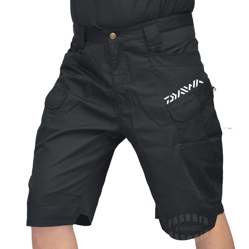 

Daiwa Summer Men's Tactical Fishing Shorts Waterproof Wear-resisting Quick Dry Outdoor Sports Multiple Pockets Fishing Trousers