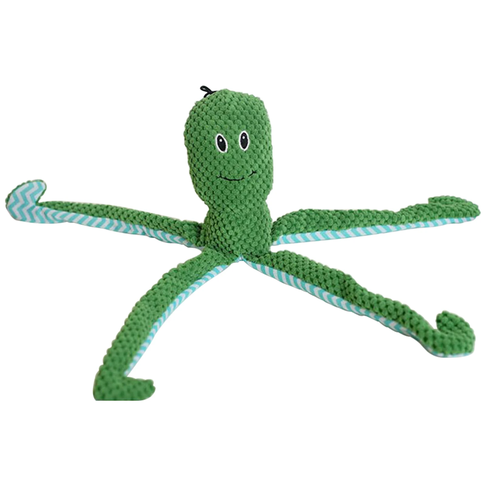 

Dog Squeaky Toy Teething No Stuffing Interactive Playing Home Puppy Making Sound Chewing Training Crinkle Octopus Shape Washable