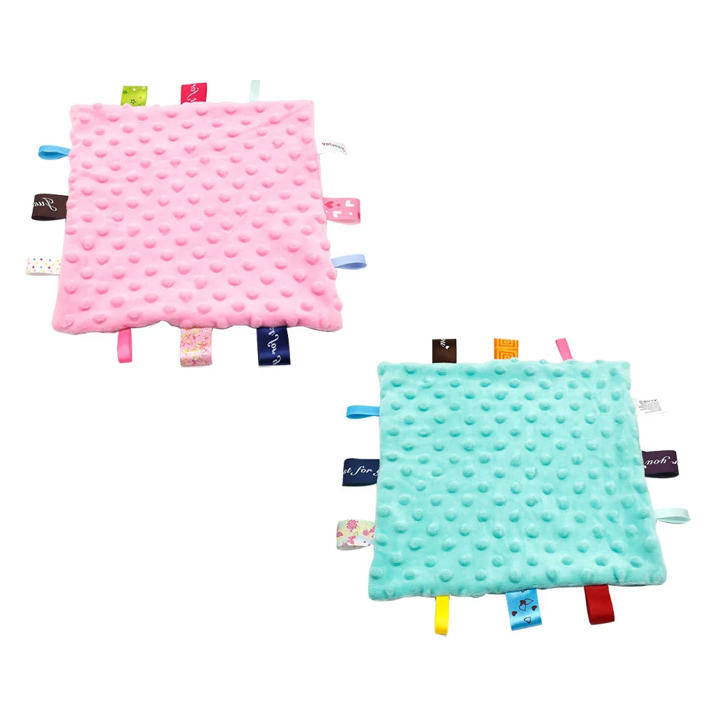 

Baby Towel Blanket Plush Soothing Handkerchiefappease Appeasing Tag Stuffed Bib Snuggle Cuddle Saliva Soother Blankets Super