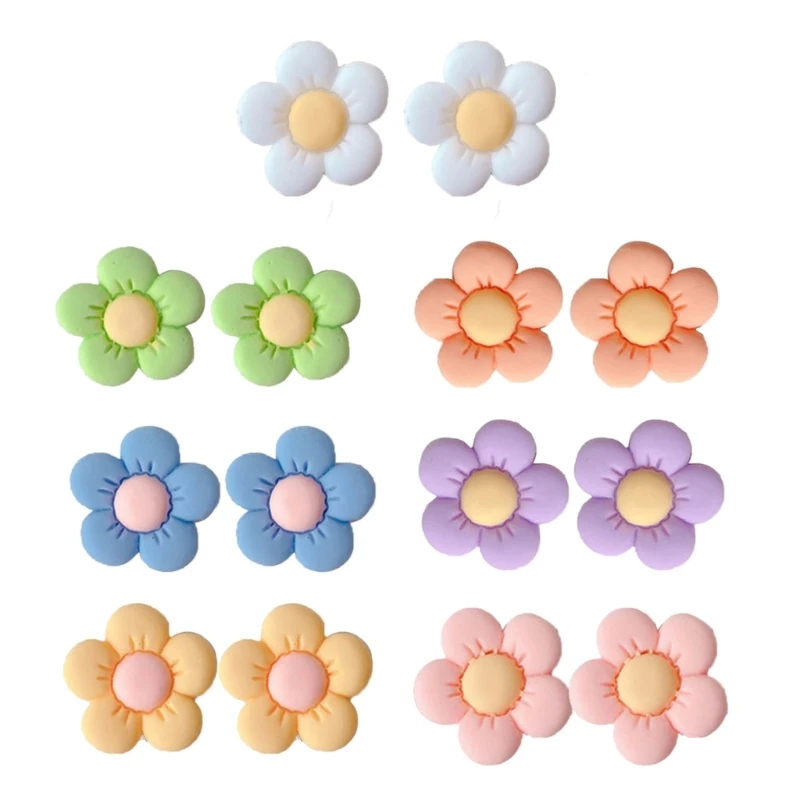

Flower Shoe Pendant Decor, 14 Pieces Resin Floral Charm for DIY Shoes Design, Colored Flower Resin Accessories Ornament