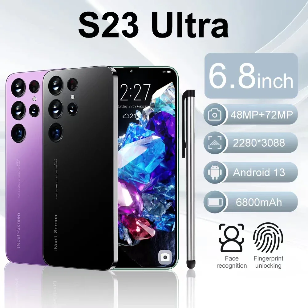 

Смартфон Band S23, 7,3 дюйма, 16 ГБ + 1 ТБ, две SIM-карты