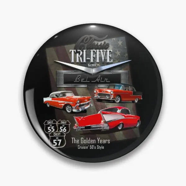 Trifive Chevy Is Soft Button Pin Металлические украшения Воротник Шляпа Брошь Значок Нагрудный