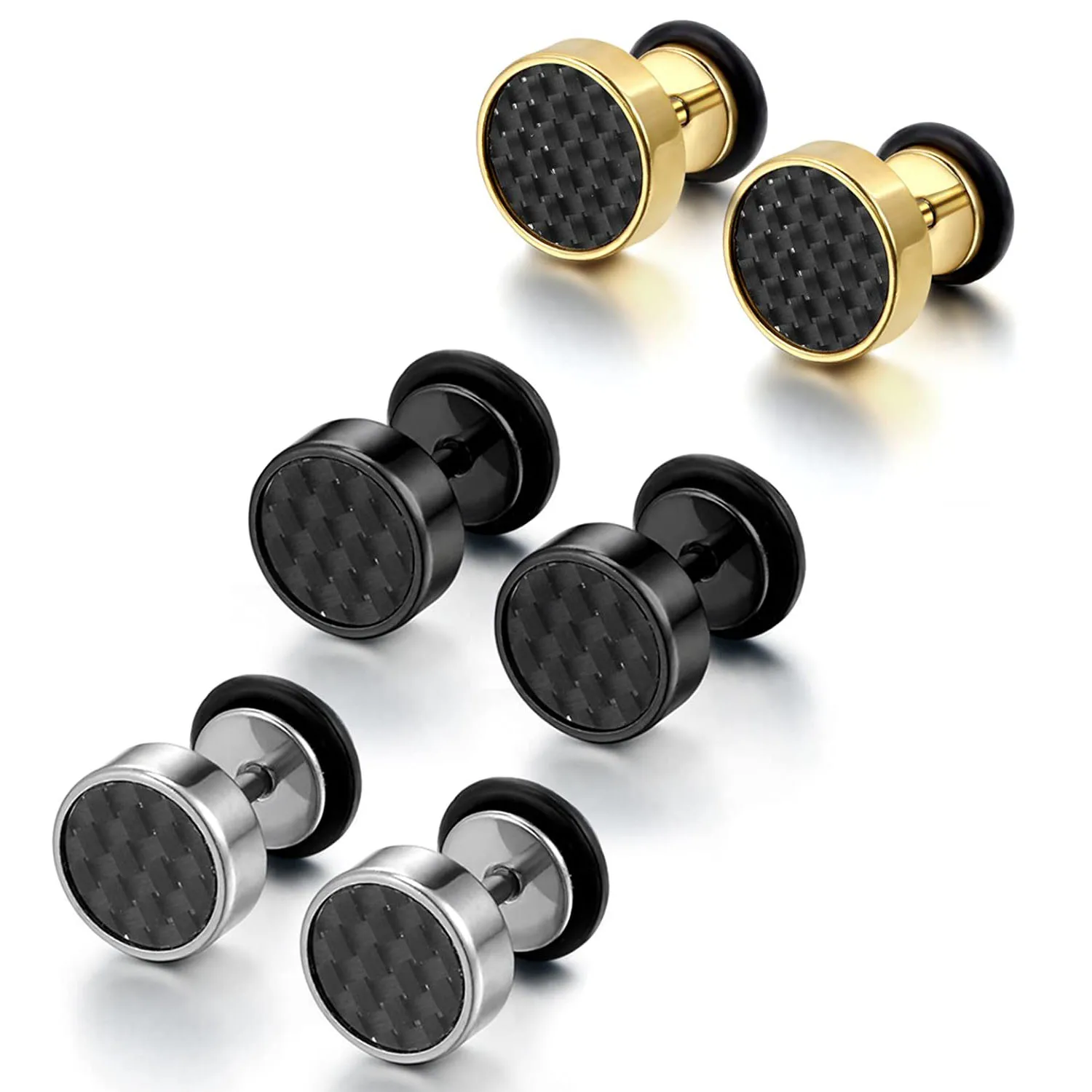 

Серьги-гвоздики из нержавеющей стали для мужчин и женщин, крутые украшения для пирсинга, 1 пара