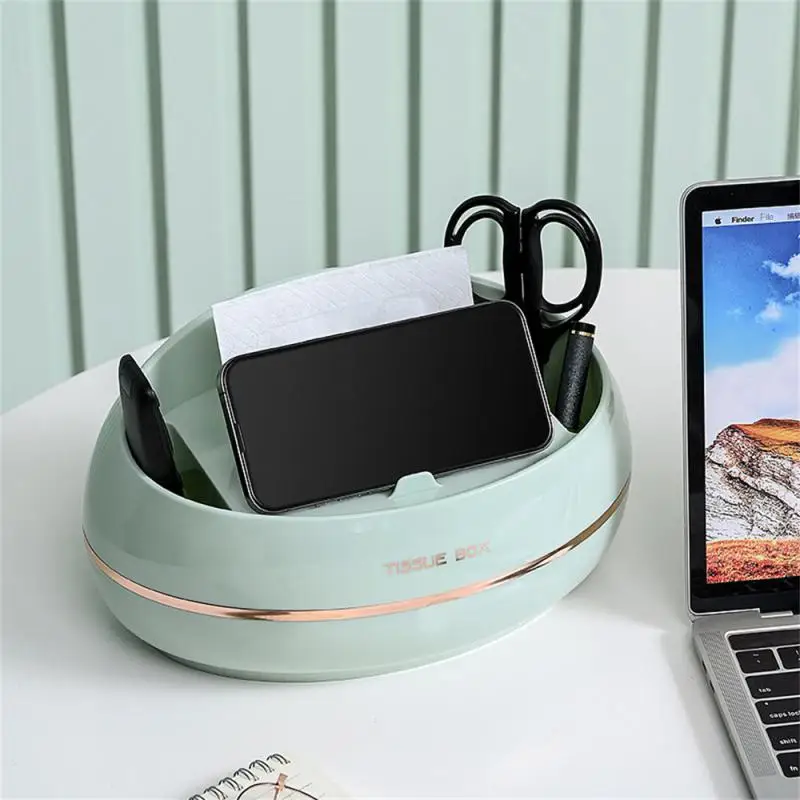 

Tissue Storage Basket Environmental Protection Luxury Style Household Desktop Safety Home Storage Debris Storage Drawer Durable