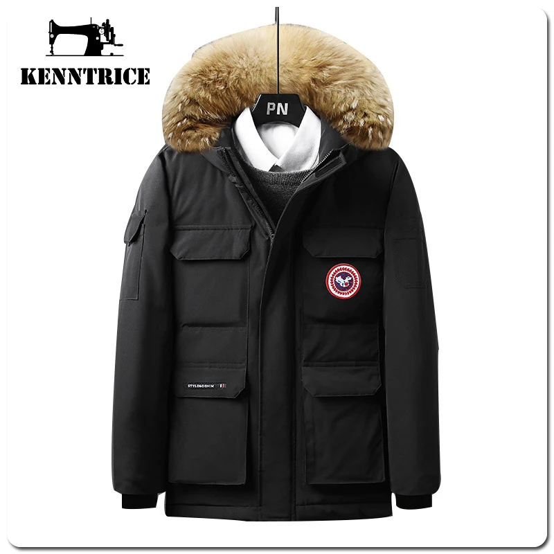 Kenntrice Fashion Parkas Jackets Youth colorful Trend Style Thermal Hooded Couples Dress Snow Windshield Cold Proof Big Yards