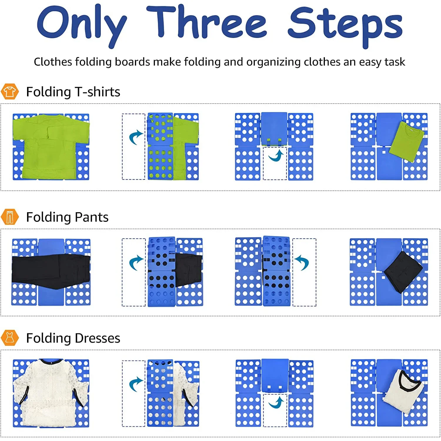 

Jumpers Folding Adjustable Laundry Holder Home Board Organizer Board For Storage Plastic Shirts Clothes Shirts Cloth Folding