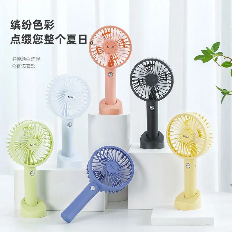 USB Mini Pocket Wind Handheld Fan Rechargeable Convenient Super Quiet Fan Portable Student Office Cute Mini Cooling Outdoor Good