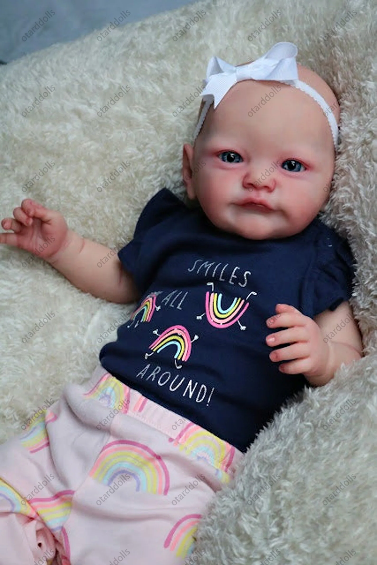 22-дюймовые окрашенные реалистичные куклы для новорожденных Lindo Bebe детей