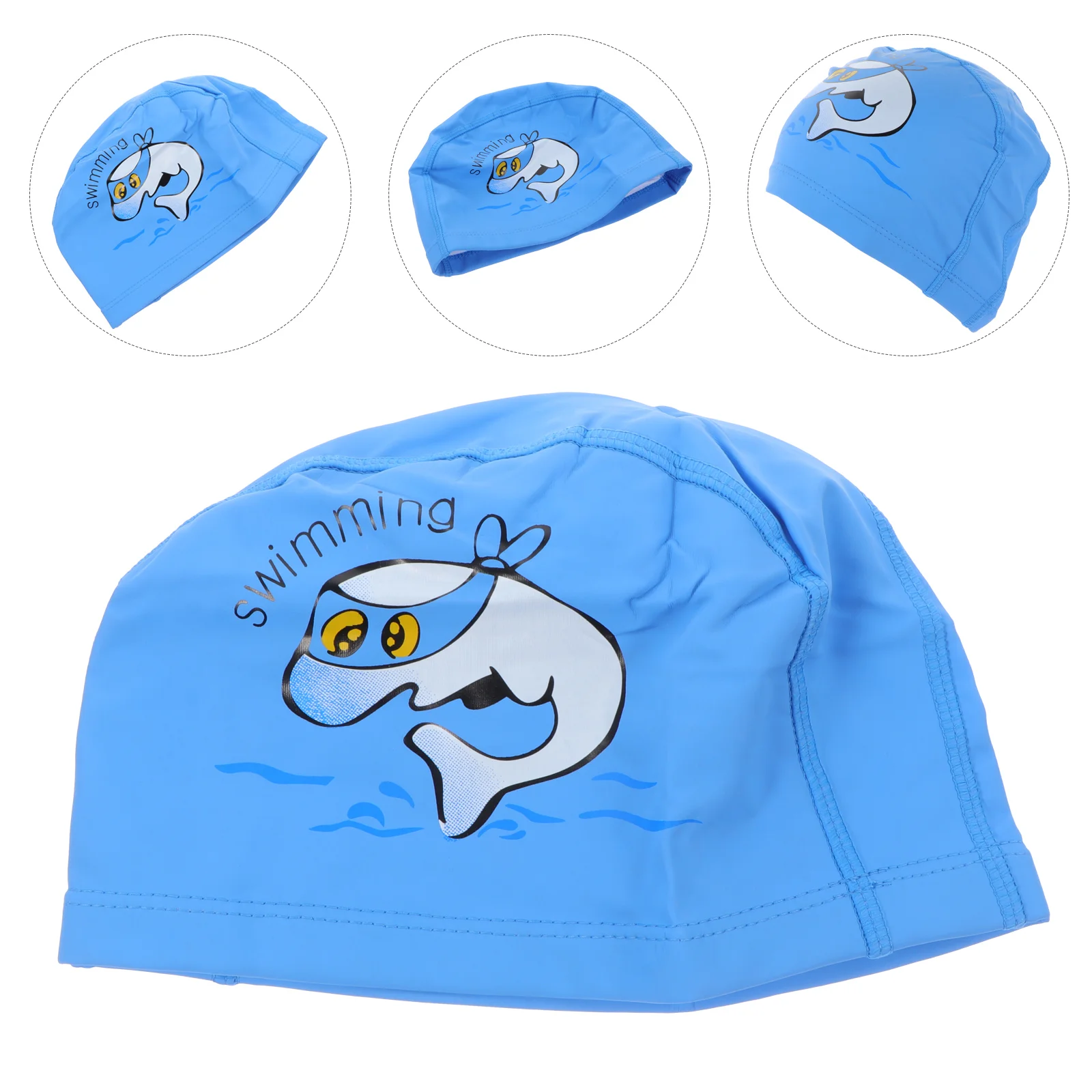 

Kids Swimming Caps Waterproof Cartoon Swim Hat Hair Protective Swim Caps