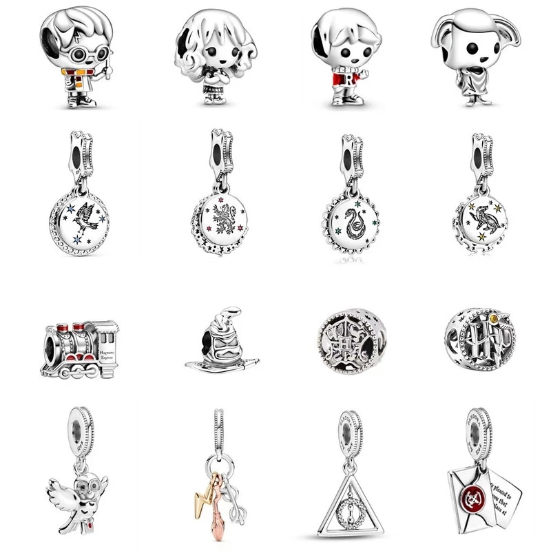 

Новые подарочные бусины-подвески, подходят для оригинальных серебряных браслетов Harrys Pandora, Изящные Ювелирные изделия, подвески pandora