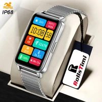 rollstimi new smart watch men woman ecgppg heart rate detection fashion sport fitness wristband ip68 waterproof for huawei ios