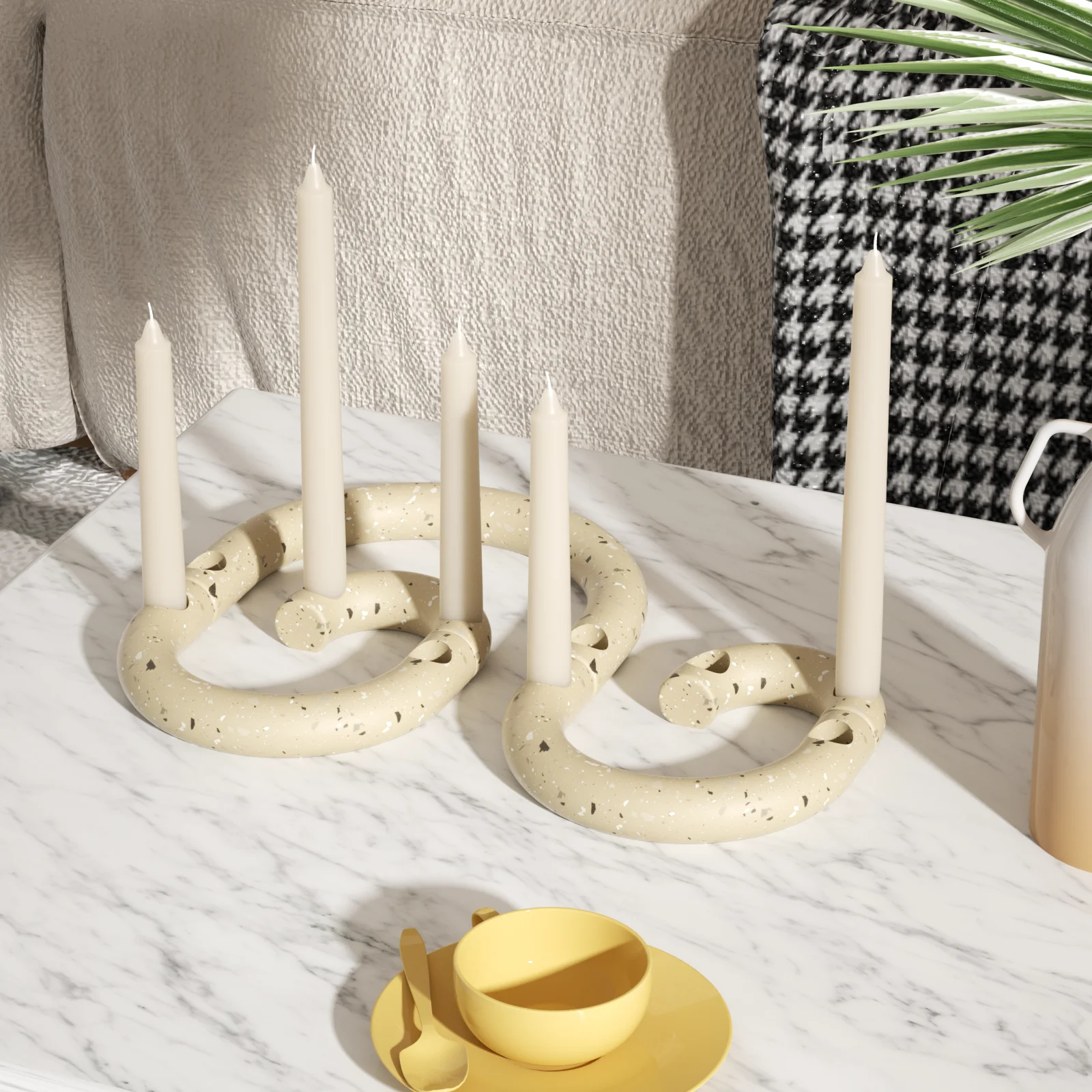 Mold Independent Assortment Concrete Taper Candle Holder Mou