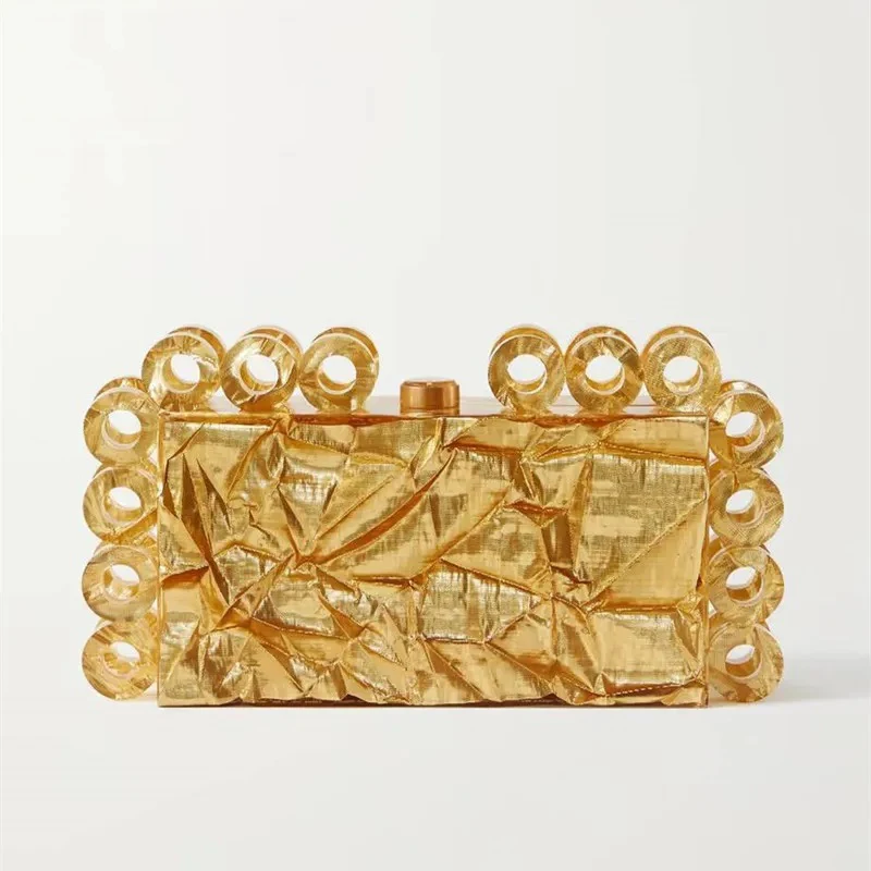 

Purses High Acrylic Luxury Clutch Party Gold Wedding Designer Handbags For Women Bags Quality And Evening Box