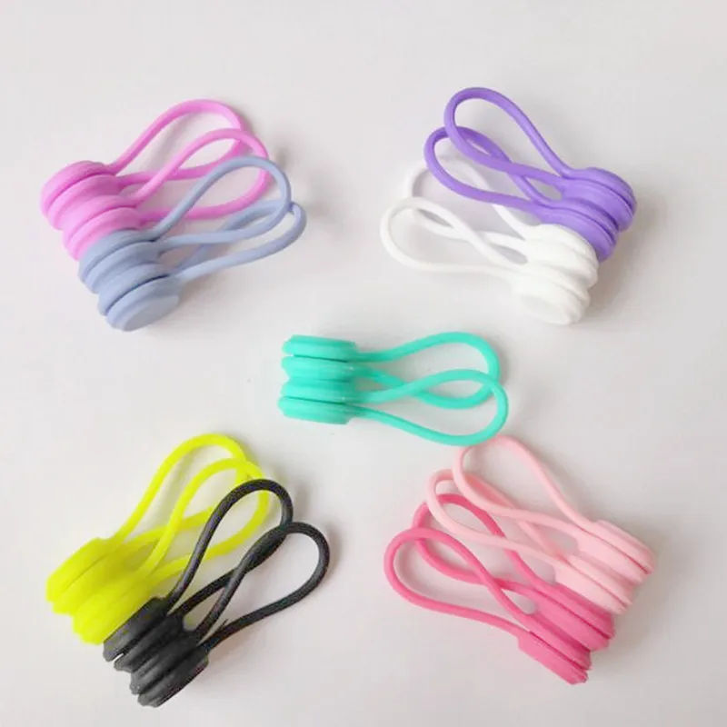 10 шт. магнитные кабельные стяжки Строительные зажимы управление шнуром прочный