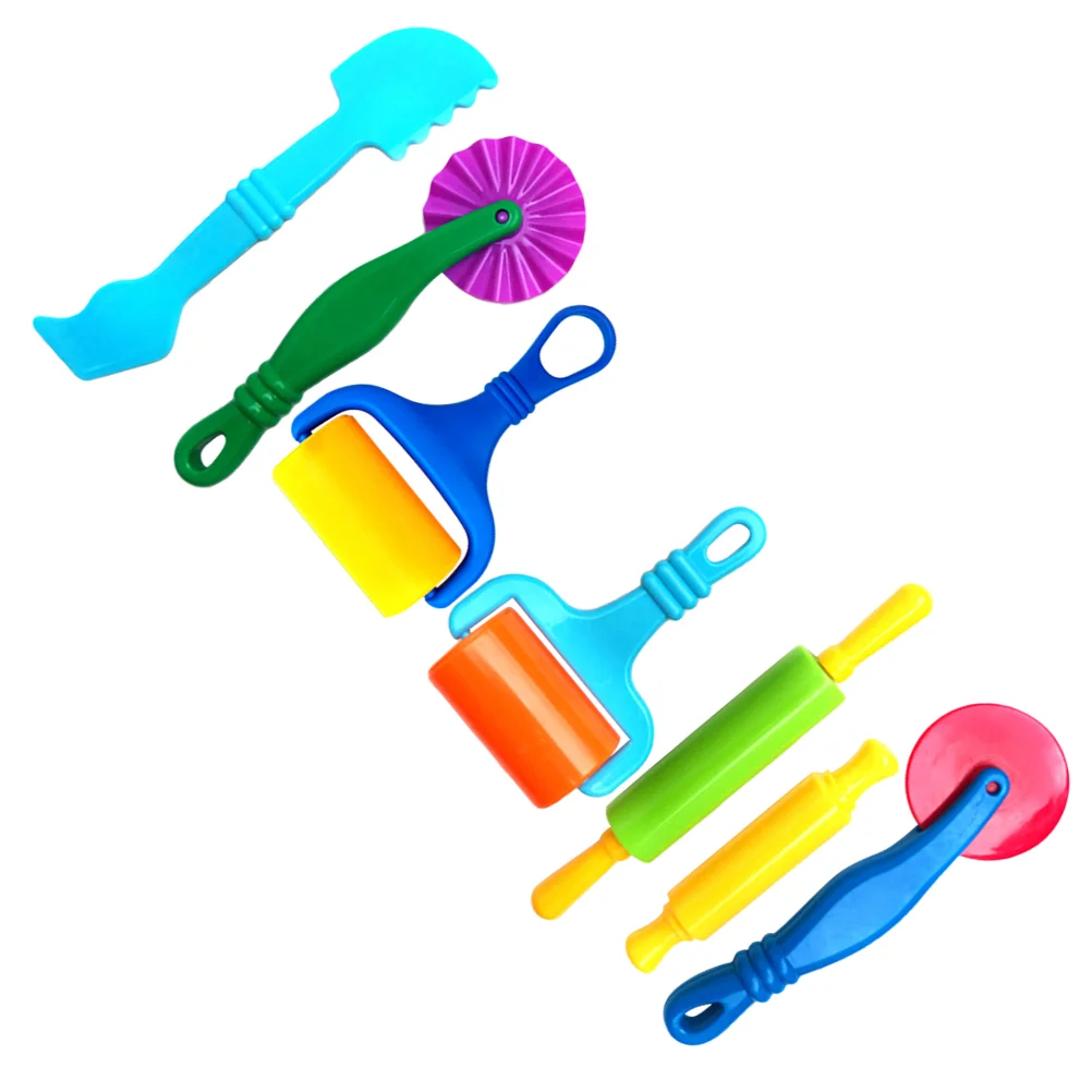 

7 PCS Kids+toys Clay Roller Rolling Pin Single Child Playsets Dough Tool Children