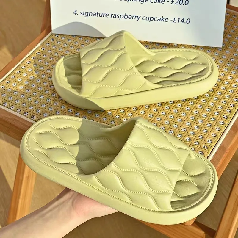 

Anti Slip Wear Resistant Slippers Women 2023 Summer Sandals Household Couples Flip Flops Platform Flat Zapatos Mujer Zapatillas