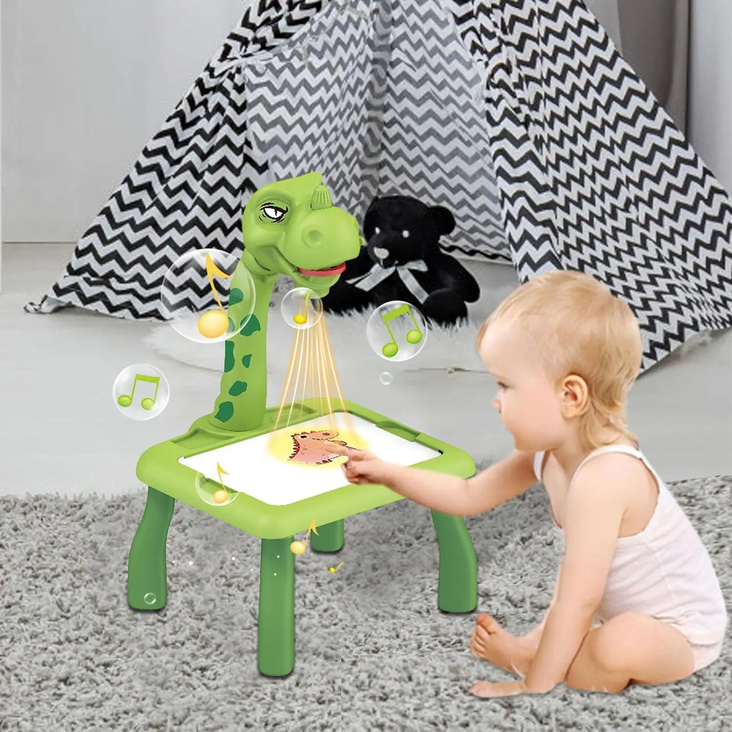 Мини-диодный проектор Изящная художественная игрушка для рисования настольная