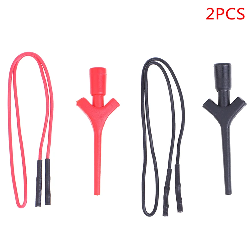 

2PCS Mini High Quality Multimeter Cable Socket Miniature Quick IC Test Clip With Line