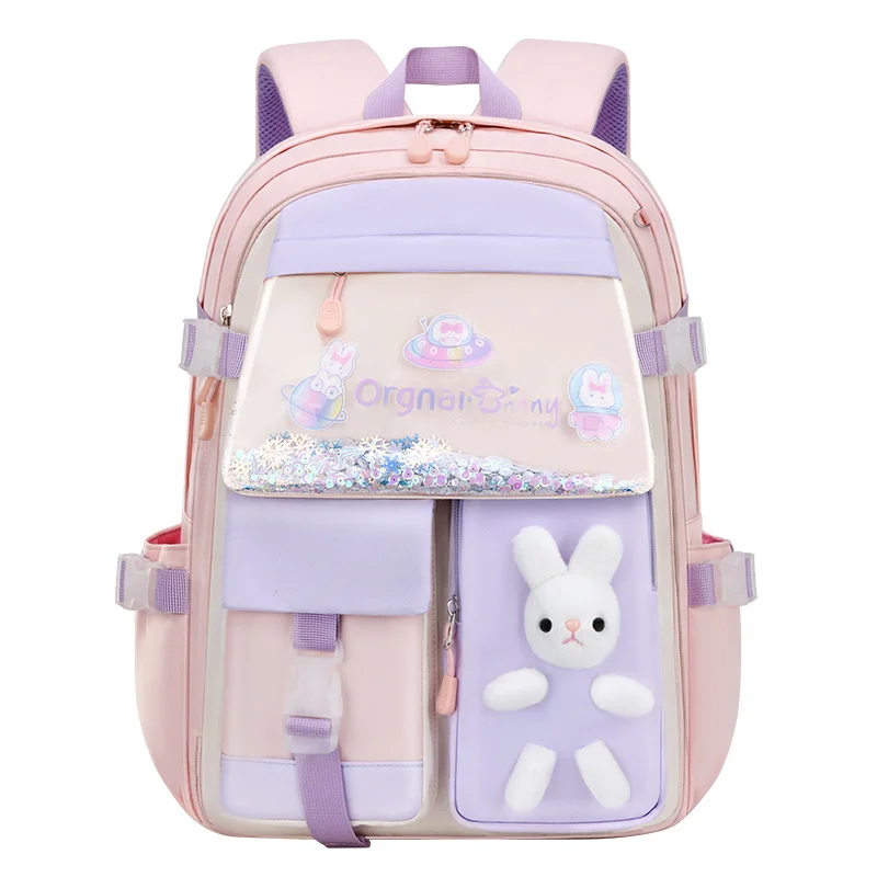 

55L New Girls School Bag Large Capacity Bag Waterproof Bags Primary School Bags Multiple Pockets Schoolbags Children Backpack