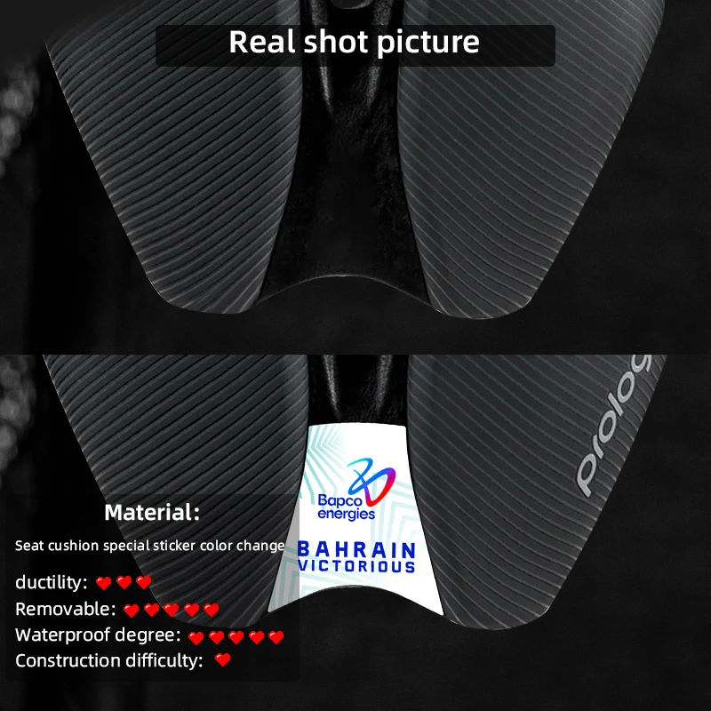 Фото Used For PROLOGO DIMENSION Seat Cushion Sticker color change Tour de France editio Various stylesn decal №3