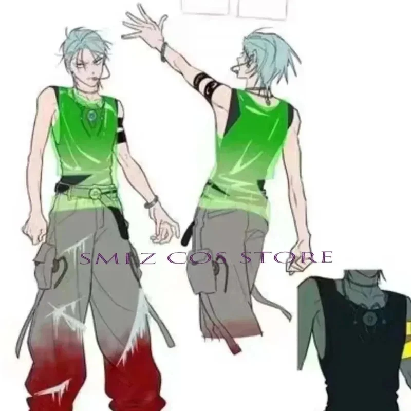 Костюм для косплея Till Cosplay Anime Alien Stage Costume Round R7 Luka: парик, одежда, комплект для Хэллоуина для мужчин (art.: 3920dbacd6dec) - 3920dbacd6dec