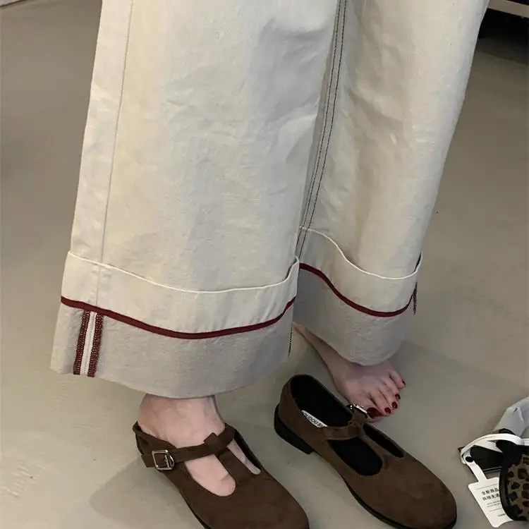 Туфли женские на плоской подошве в британском стиле осенние оксфорды с круглым