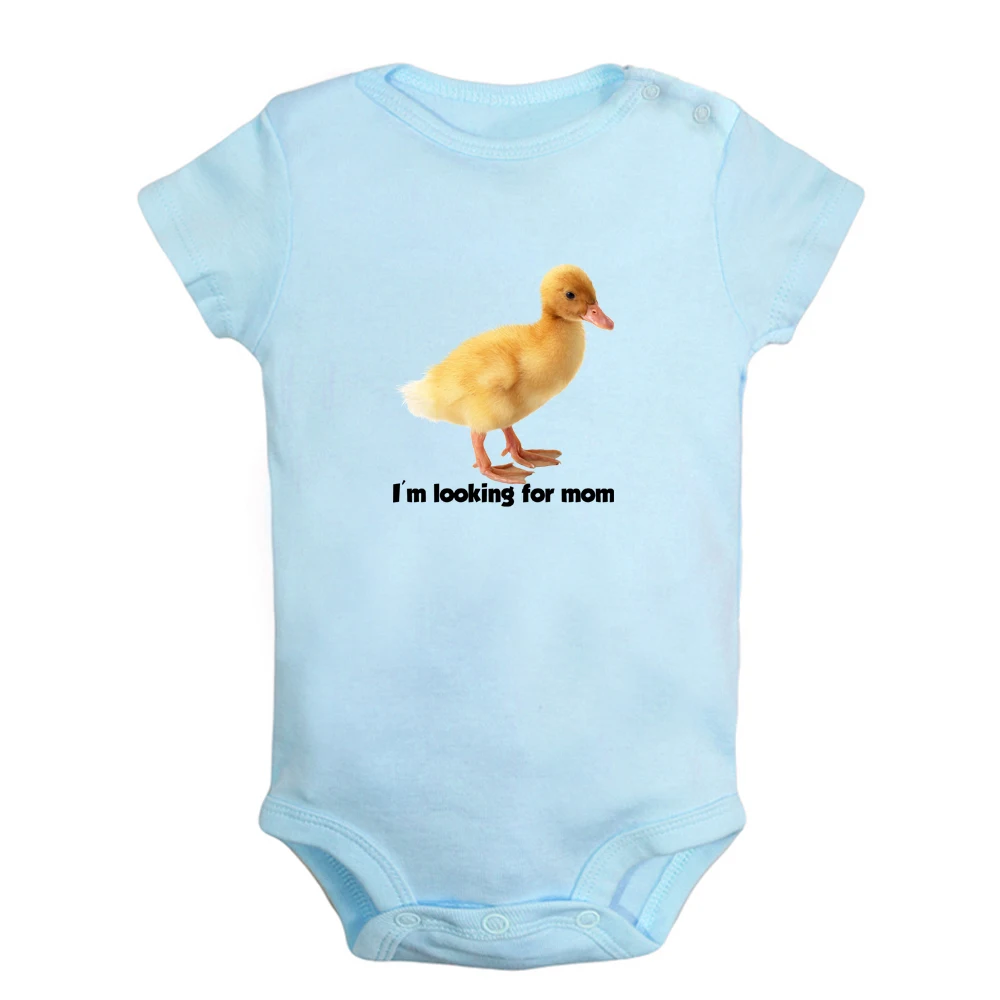 Я ищу маму милое детское боди в виде утенка для девочек забавное с принтом