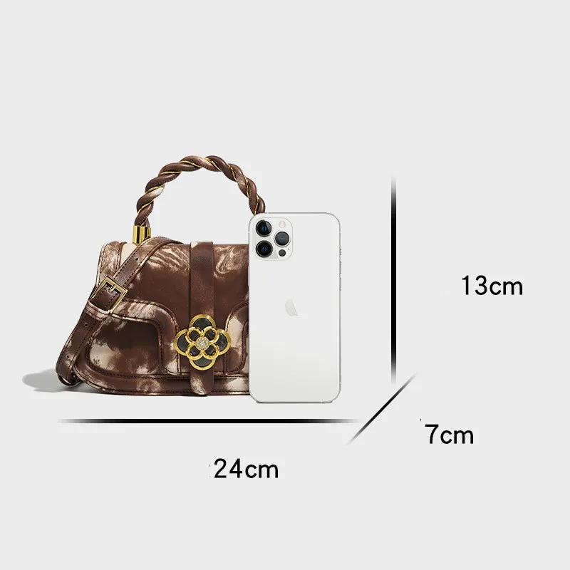 Ladies Premium Leather One Shoulder Messenger Bags Ladies Luxury Handbags Women Handbags Designer Fashion Casual Handbags Gifts