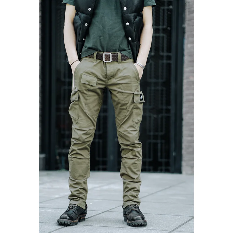 Simons Vintage Outdoor Performance Climbing Khaki Army Green Slim Pants Amekaji Multi Pocket Cargo Pants