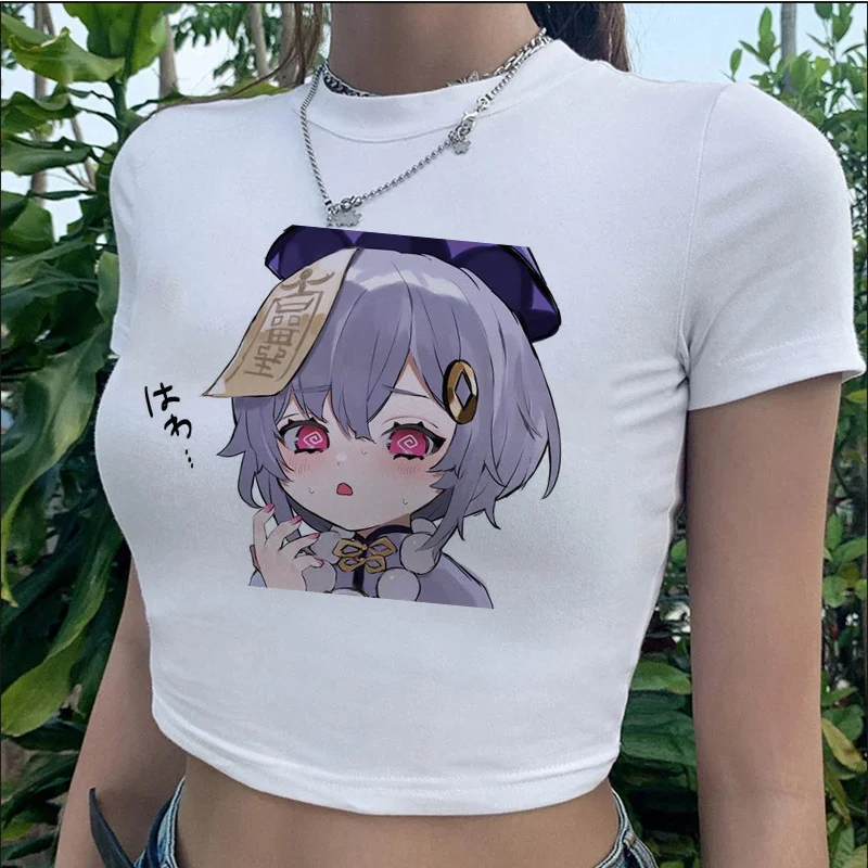 

Genshin Impact Impack top Женская японская графическая одежда для манги