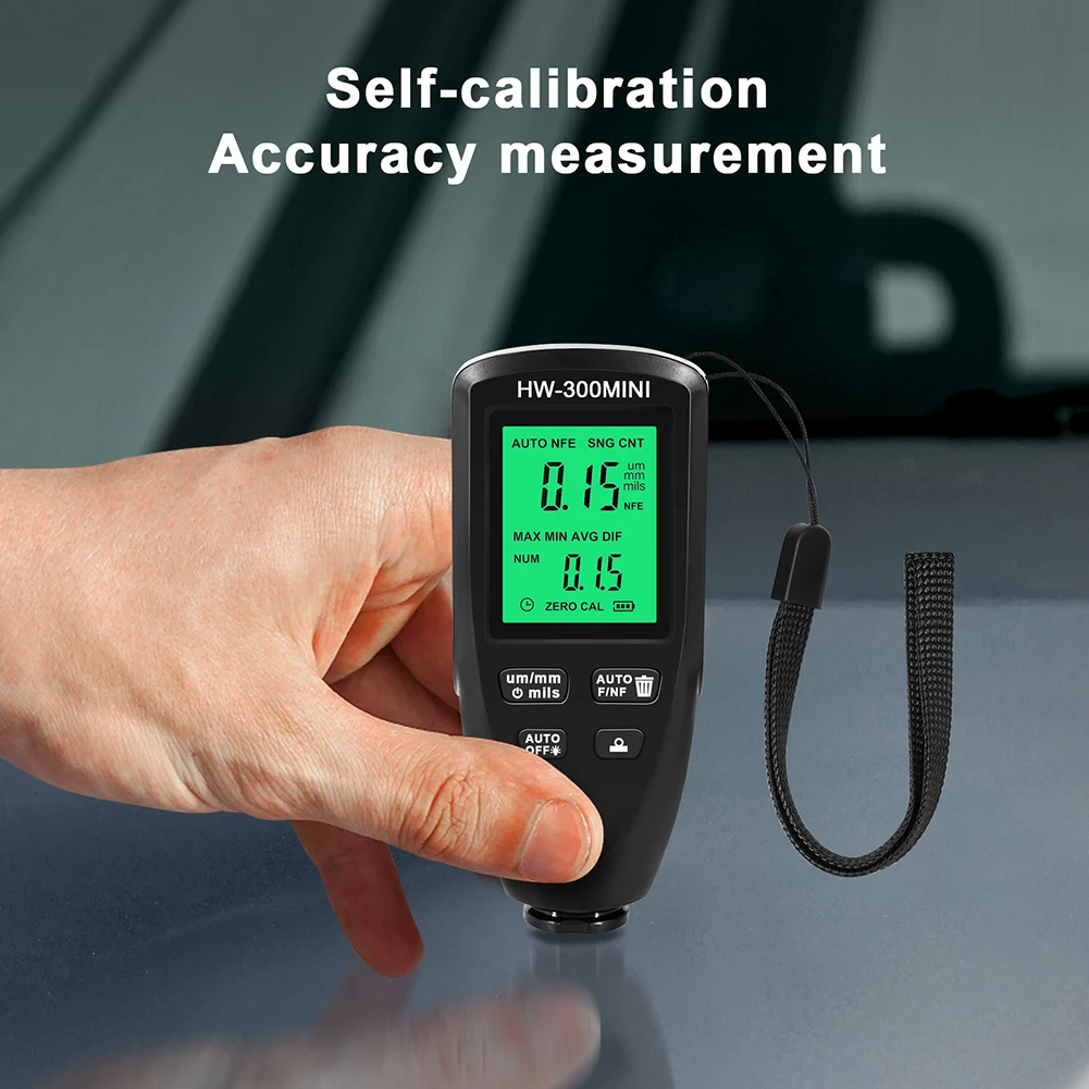 

Auto Coating Tester Paint Paint Paint Mini Gauge Tool Thickness Check Automotive Measuring Meter Inspection Device Car