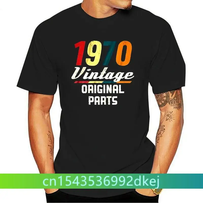 Covy Co Vintage 1970 Mens T-Shirt Retro 70's 48th Birthday Tee