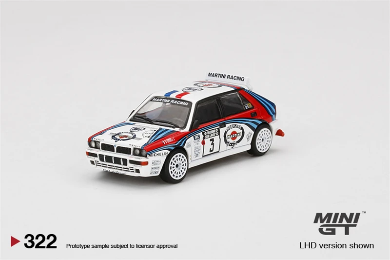 

Мини GT 1:64 Lancia Delta HF, Интегральная Эволюция 1992, модель автомобиля для ралли
