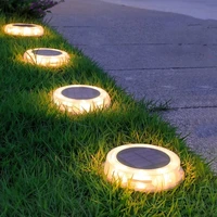 led solar lights outdoor landscape lighting garden decoration solar lawn ground plug lights