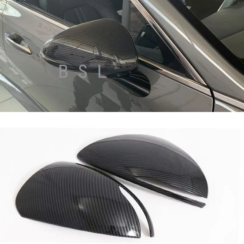 

Накладка на боковое зеркало заднего вида из хромированного углеродного волокна для Hyundai Sonata DN8 2020 2021