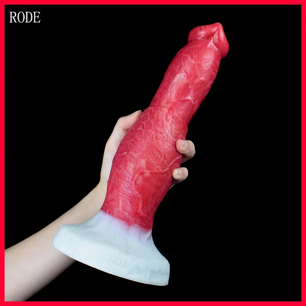 RODE Animal Realistic Mixed Color Silicone Dildo Sex Toys For Women Vaginal G-spot Anal Plug Huge Dick Anus Penis Adult Products