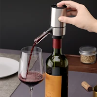 electric wine aerator portable wine decanter pump dispenser set stainless steel automatic wine decanter for wine enthusiast home